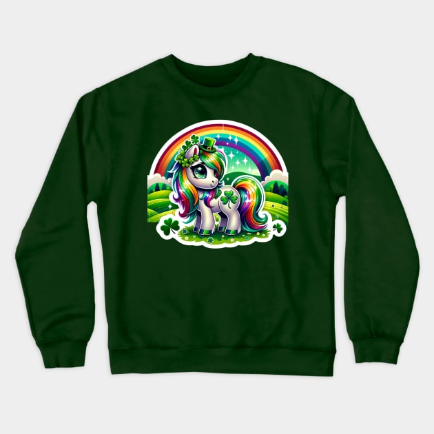 IT'S SAINT PATRICK'S DAY PONY Crewneck Sweatshirt by Lolane